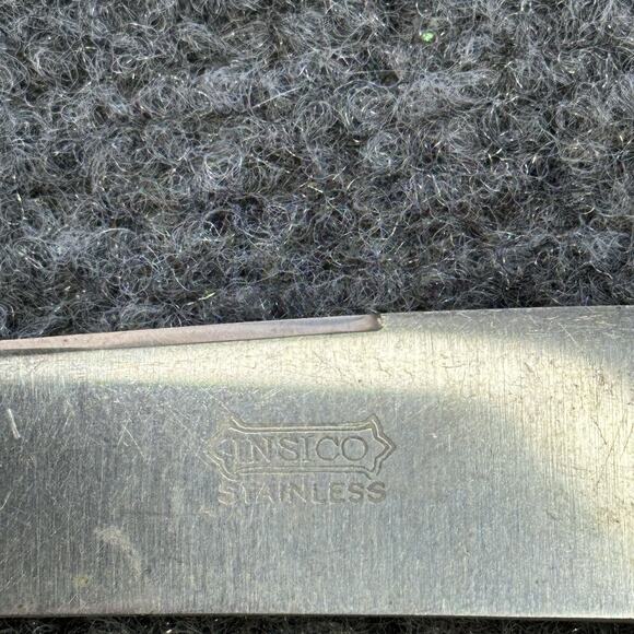 Vintage Silver Plate Flatware (3) Pieces Serving Stainless Steel Knife Spoon Vtg - Picture 3 of 7